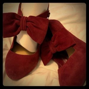 Size 10  red Mary Jane shoes.